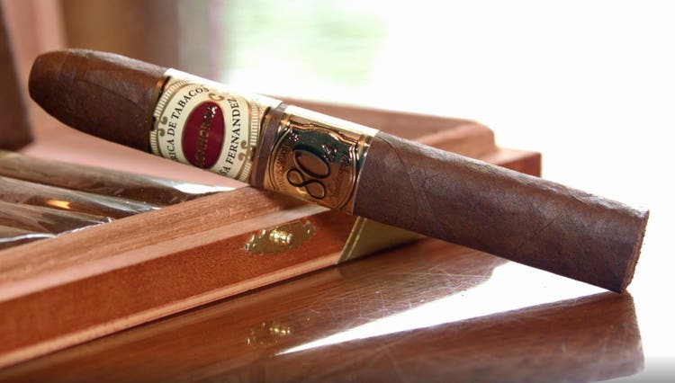 Aganorsa Leaf Famous 80th Anniversary Cigar Review video single cigar horizontal