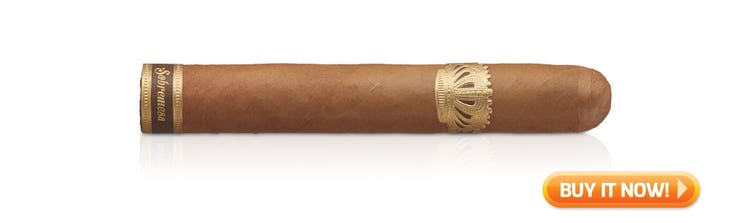 #now smoking Sobremesa Brulee Robusto cigar review with Saka at Famous Smoke Shop