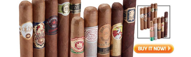 Shop the top 5 best cigar samplers for new cigar smokers - top blends of 2015 cigar sampler - at Famous Smoke Shop