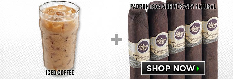 non-alcoholic cigar pairings Iced Coffee padron 1964 anniversary cigars