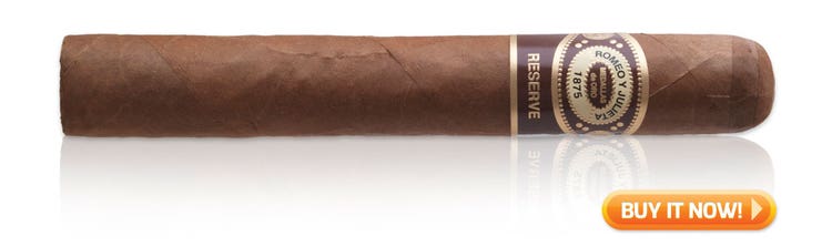 Romeo y Julieta Habana Reserve cigars on sale cigar wrapper