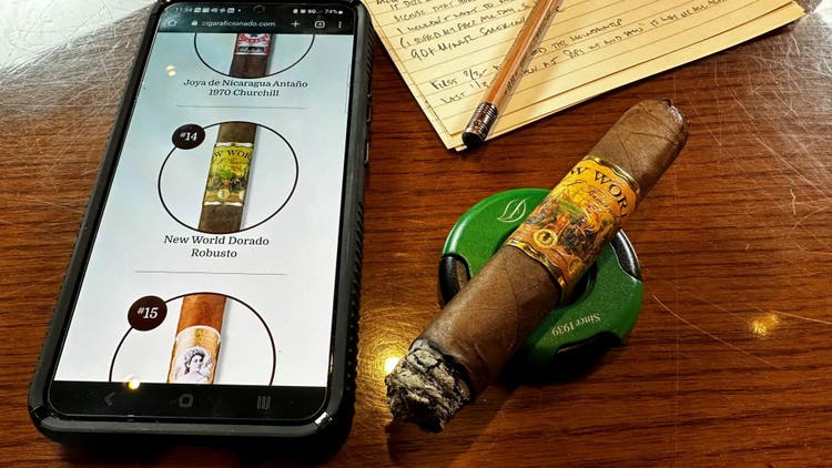 cigar advisor panel review aj fernandez new world dorado - by john pullo