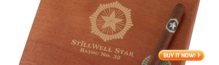 cigar advisor top new cigars february 28, 2022 - stillwell star bayou no. 32 cigars at famous smoke shop