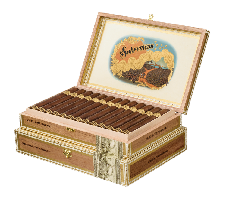 DT&T Saka Sobremesa cigar boxes stacked presentation