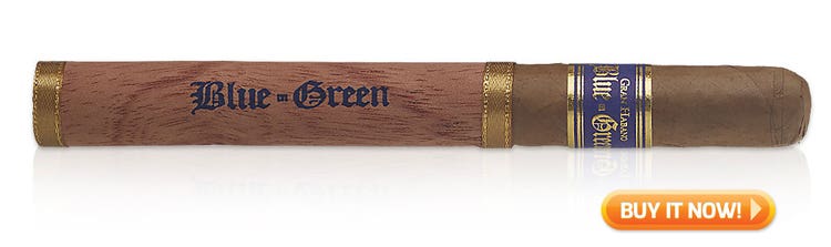 Gran Habano Blue in Green Churchill Cigar Review Video - Shop Now at Famous Smoke Shop