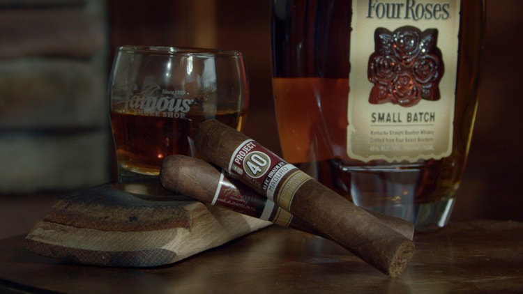 AB Project 40 Maduro cigar pairing with bourbon