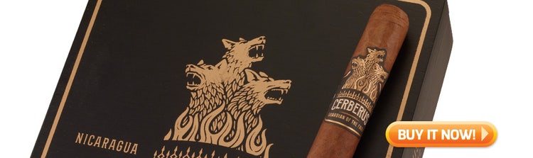p new cigars april 18, 2022 - aganorsa leaf guardian of the farm cerberus at famous smoke shop