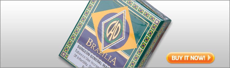 best camping cigars CAO Brazilia cigars at Famous Smoke Shop