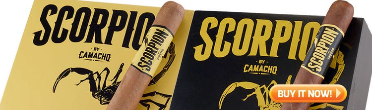 top new cigars march 18 2019 camacho scorpion cigars at Famous Smoke Shop