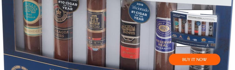 cigar advisor best fathers day gift guide - aj fernandez taste of nicaragua assortment at famous smoke shop