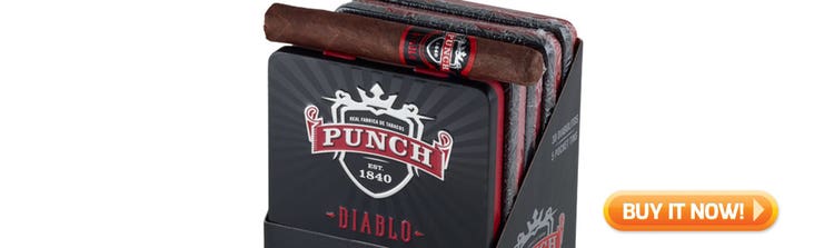 top new cigar March 30 2020 Punch diablo Diabolitos cigars at Famous Smoke Shop