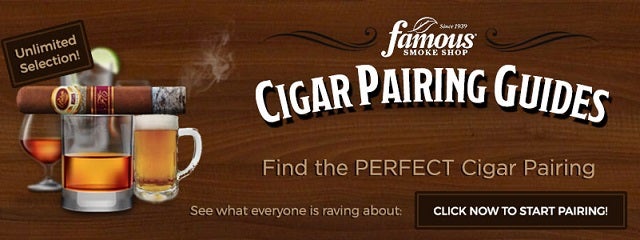 Cigar guides for pairing drinks and cigars banner