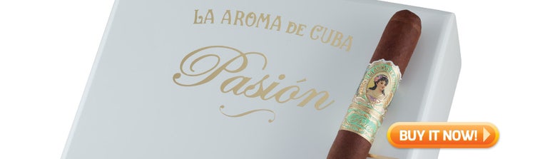 la aroma de cuba pasion cigars at famous smoke shop
