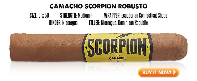 popular connecticut cigar resurgence camacho scorpion connecticut cigars at Famous Smoke Shop