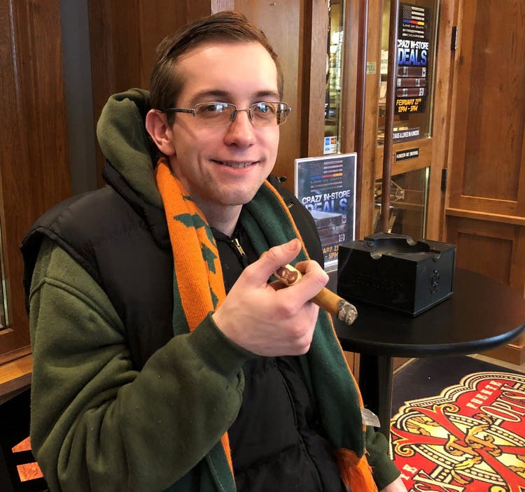 reader's choice top cigars for St. Patrick's Day 2019 Blind Man's Bluff Connecticut cigars Kyle Magda at Famous Smoke Shop
