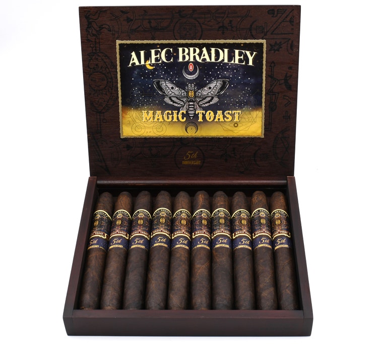 cigar advisor news – alec bradley toasts to five years of magic toast cigars – release – open box