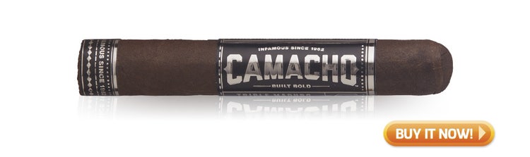 cigar advisor top 5 best-rated camacho cigars - camacho triple maduro