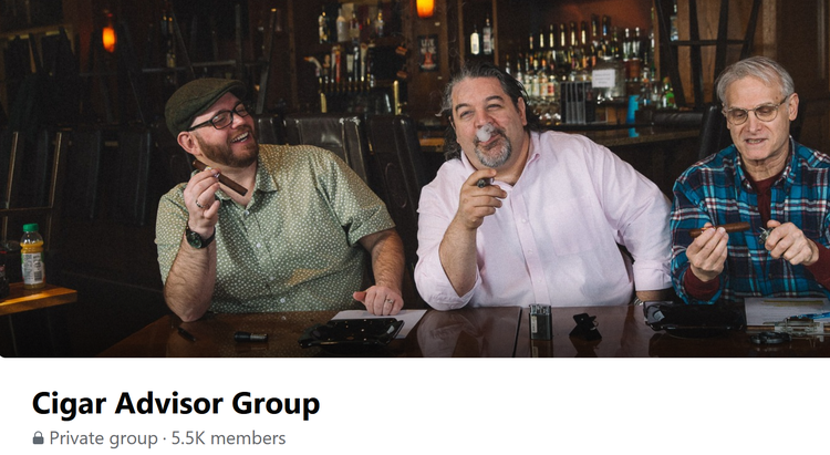 Screenshot of the Cigar Advisor Facebook Group