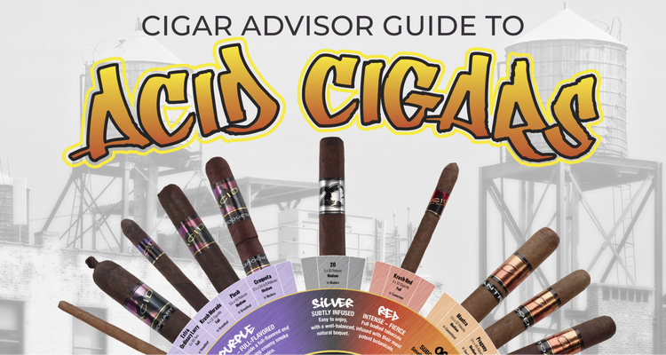 cigar advisor top rated acid cigars - screen shot of acid flavor wheel