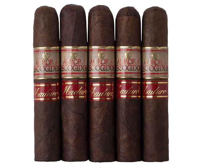 buy la aurora escogidos maduro short robusto 5pack cigars