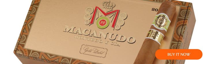 cigar advisor top new cigars july 10, 2023 - macanudo gold golden nugget at famous smoke shop