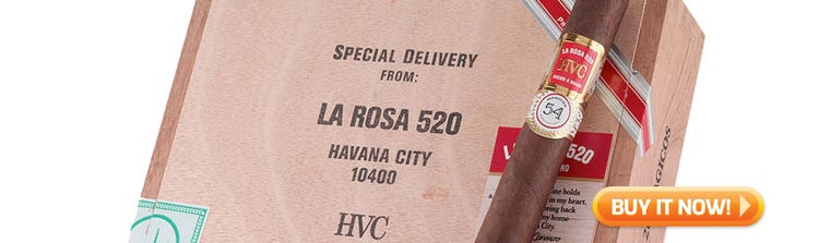 top new cigars sept 30 2019 HVC La Rosa 520 Maduro LE cigars at Famous Smoke Shop