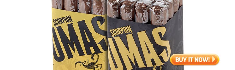 top new cigars oct 14 2019 cigars for your boss Camacho Scorpion Fumas cigars at Famous Smoke Shop