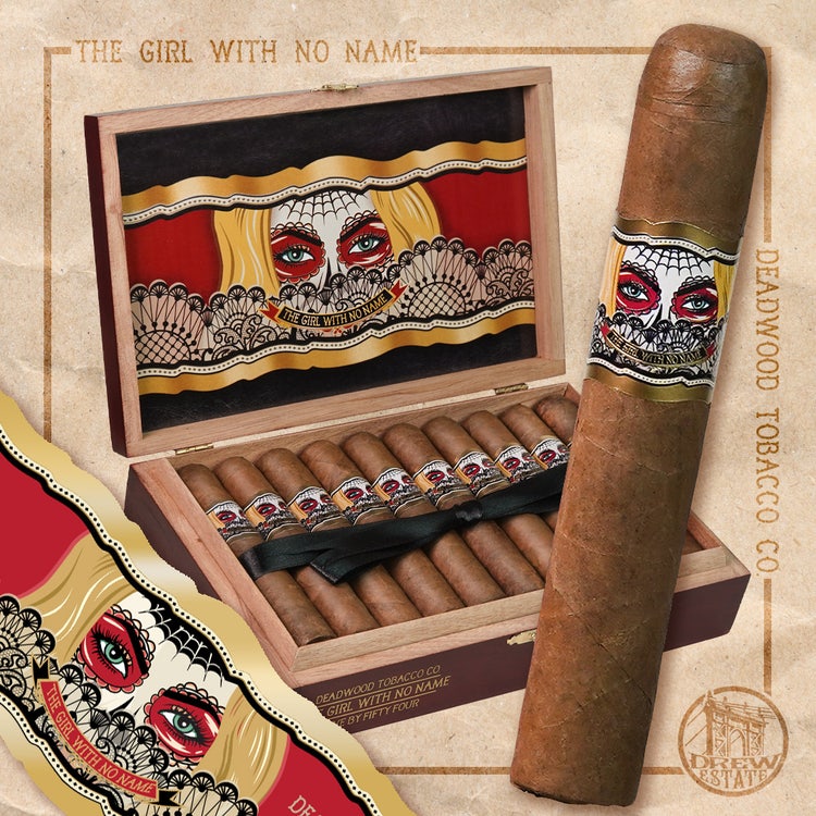 cigar advisor news – drew estate deadwood girl with no name famous smoke shop exclusive – release – artwork image