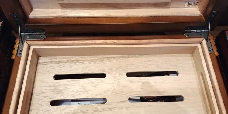 5 Tips for Buying Your First Humidor humidor with weathered brass quadrant hinges