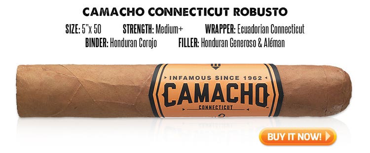 popular connecticut cigar resurgence camacho connecticut cigars at Famous Smoke Shop