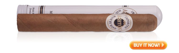 #nowsmoking Ashton Classic Monarch cigar review at Famous Smoke Shop