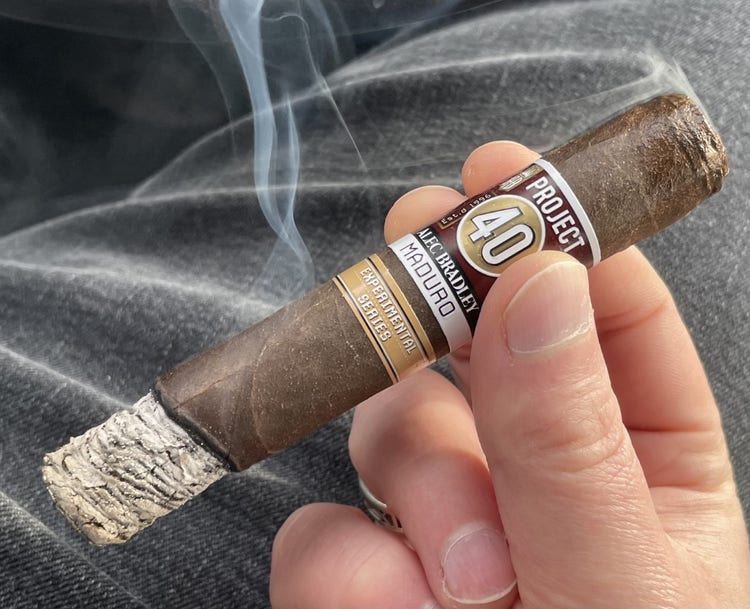 Alec Bradley Project 40 Maduro Robusto Cigar Review by Jared Gulick