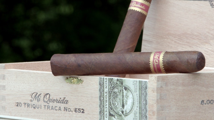 cigar advisor #nowsmoking cigar review dunbarton tobacco & trust mi querida triqui traca - setup shot