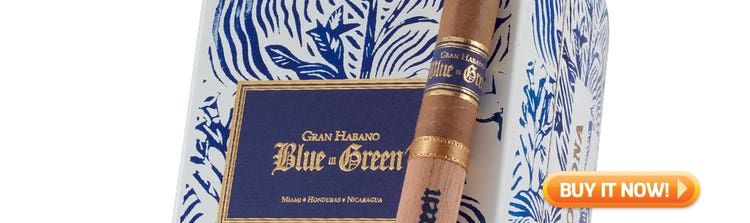 New Cigars Gran Habano Blue in Green Corona cigars at Famous Smoke Shop