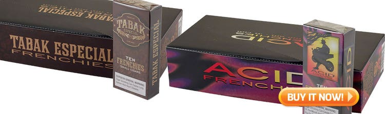 top new cigars sept 30 2019 ACID Frenchies cigars Tabak Especial Frenchies cigars at Famous Smoke Shop