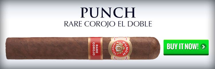 punch rare corojo el doble 60 ring cigars on sale