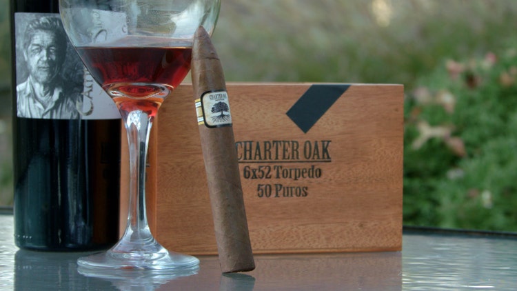 Charter Oak Habano Torpedo cigar review by Gary Korb