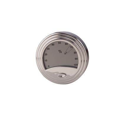 Silver Analog Hygrometer with Glass Face - CheapHumidors