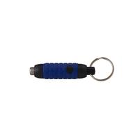 Rubberized Havana Retract Punch Blue With Keyring