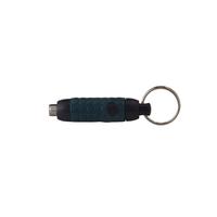 Rubberized Havana Retract Punch Green With Keyring