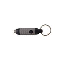 Rubberized Havana Retract Punch Grey With Keyring