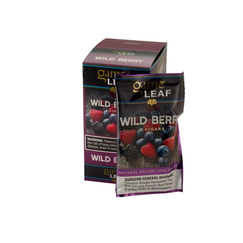 Garcia y Vega Game Leaf Cigarillos Wild Berry 8/5