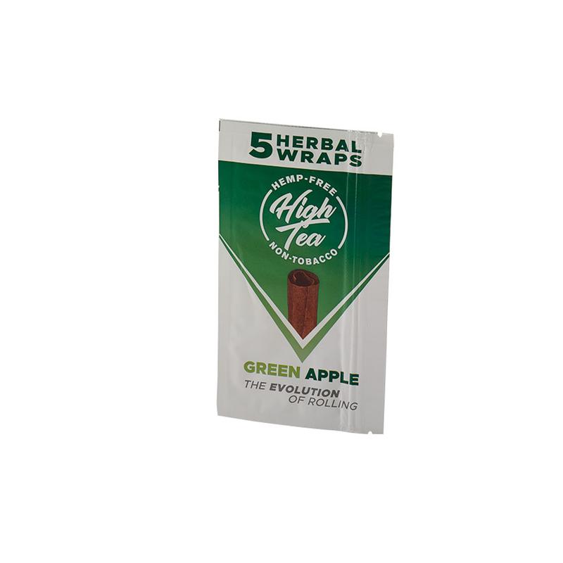 High Tea Herbal Wraps High Tea Wrap Green Apple (5) Cigars at Cigar Smoke Shop