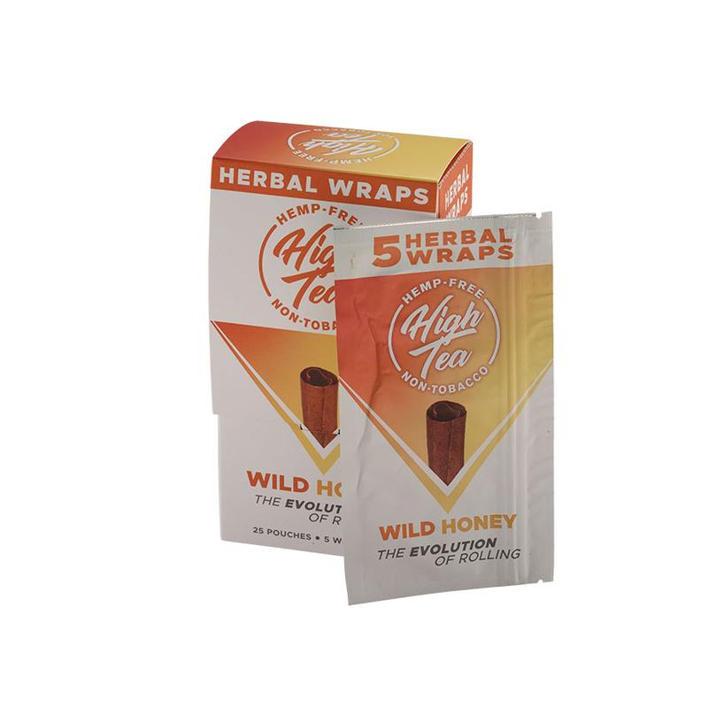 High Tea Herbal Wraps Wild Honey 25/5 Cigars at Cigar Smoke Shop