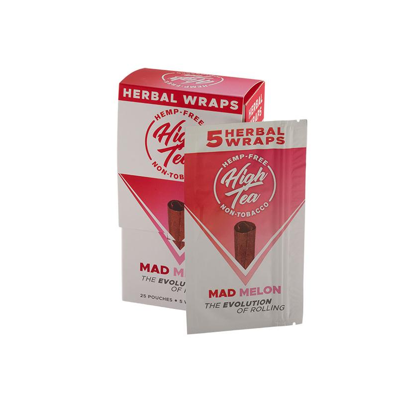 High Tea Herbal Wraps Mad Melon 25/5 Cigars at Cigar Smoke Shop