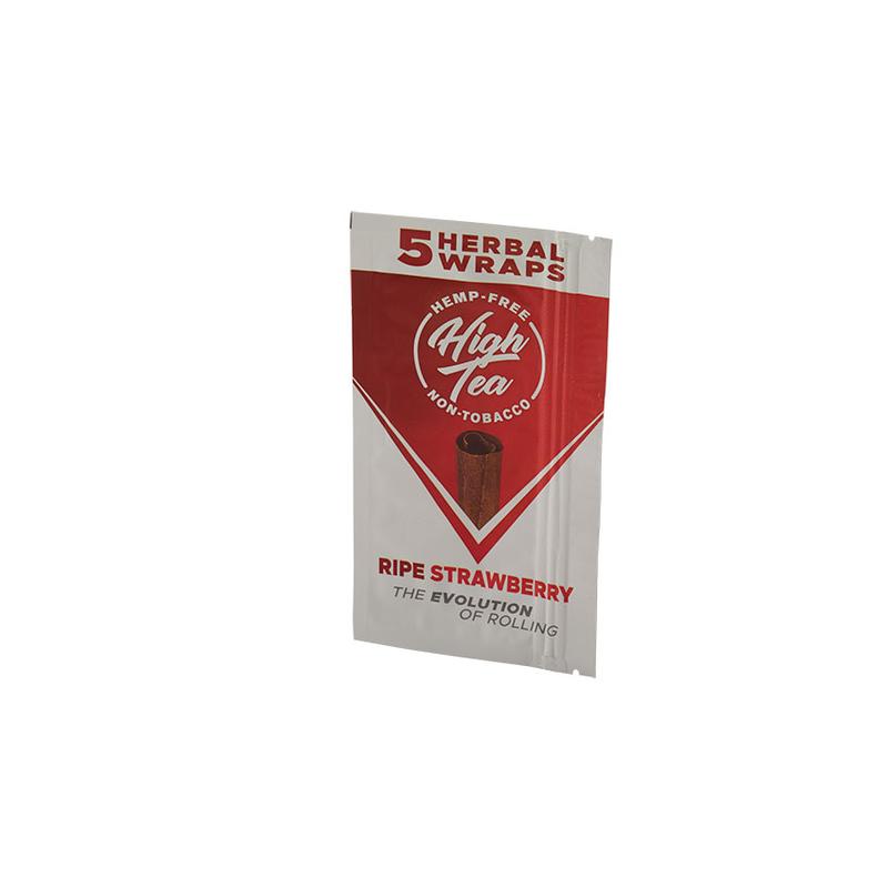 High Tea Herbal Wraps High Tea Wrap Strawberry (5) Cigars at Cigar Smoke Shop