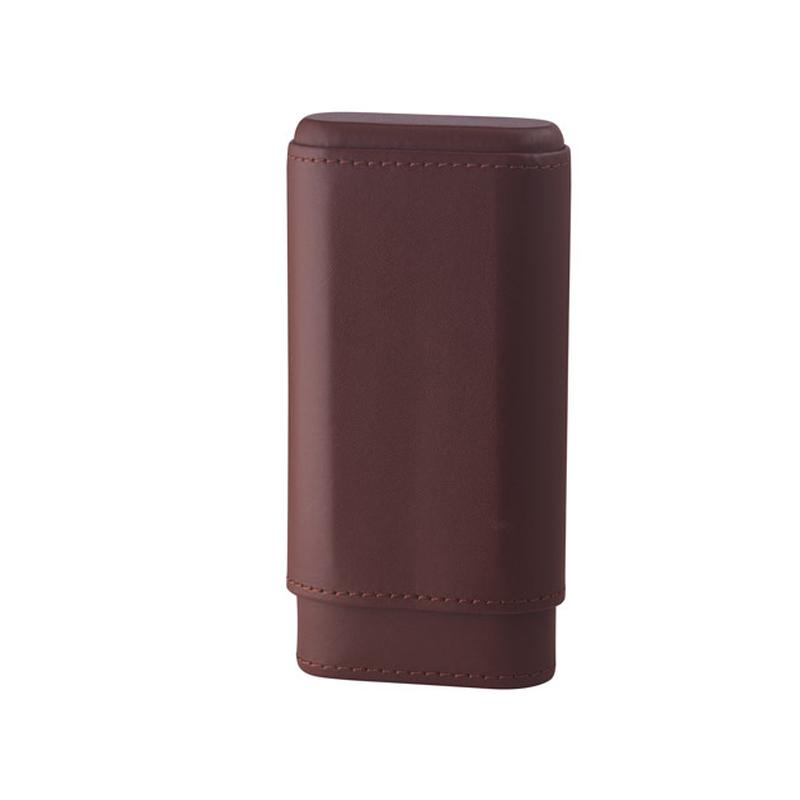 Famous Quality Imports 3 Cigar Holder Brown