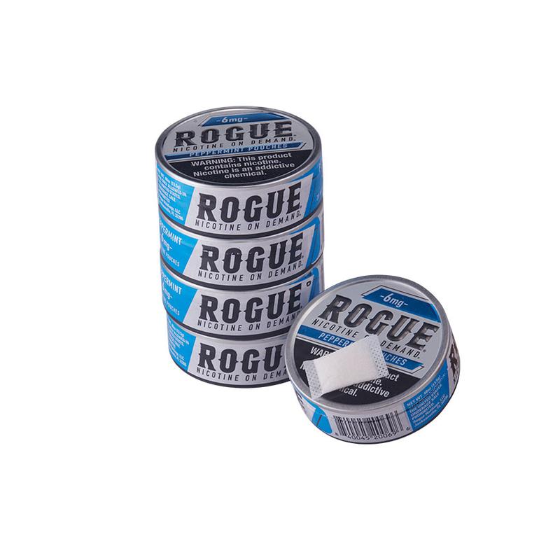 Rogue Nicotine Pouches Rogue Peppermint 6mg 5 Cans