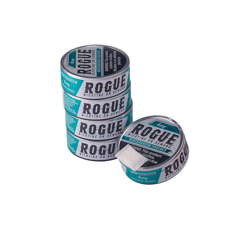 Rogue Nicotine Pouches Rogue Wintergreen 6mg 5 Cans