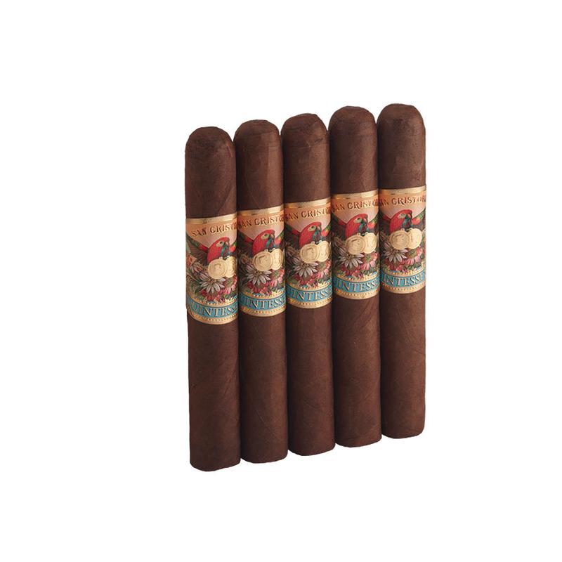 San Cristobal Quintessence Robusto 5 Pack Cigars at Cigar Smoke Shop
